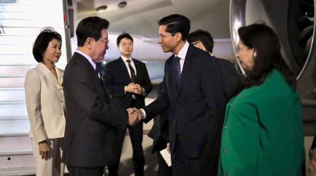 Lee Jae-Myung llega a México para fortalecer la relación bilateral y ampliar la cooperación económica. EFE.