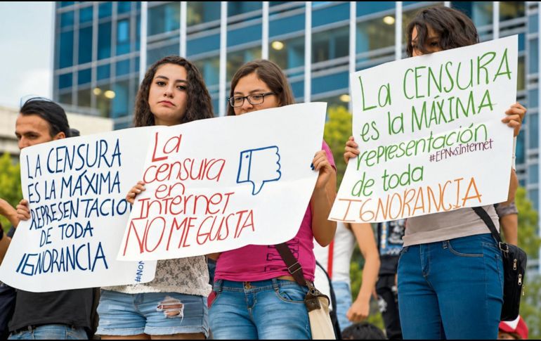 Las restricciones a contenidos digitales han provocado, en diversas ocasiones, movilizaciones en defensa de un internet libre y abierto. ESPECIAL