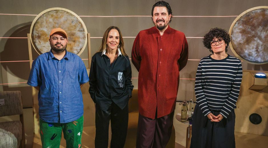 La presentación de la nueva exhibición en JOVEM reunió a Hiram Constantino, Ana Karina Vázquez, Amaury Vergara y Paloma López. EL INFORMADOR /J. Acosta