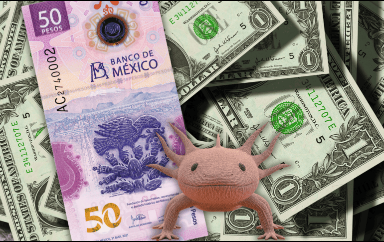 En ventanillas bancarias, la compra suele rondar los 16.80 pesos, mientras que la venta puede superar los 18.30 pesos, dependiendo de la sucursal. ESPECIAL / CANVA