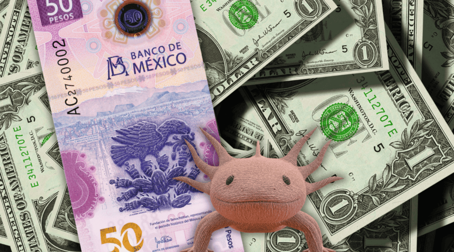 En ventanillas bancarias, la compra suele rondar los 16.80 pesos, mientras que la venta puede superar los 18.30 pesos, dependiendo de la sucursal. ESPECIAL / CANVA