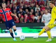 Haaland firmó a los setenta y cuatro minutos el gol de la victoria para los locales. EFE /  F. VARFJELL 