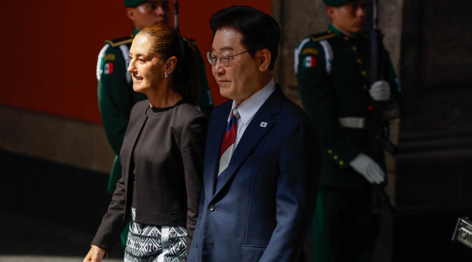 Sheinbaum reivindicó a Corea del Sur como uno de los cinco principales socios comerciales de México en el mundo. SUN/D. Sánchez
