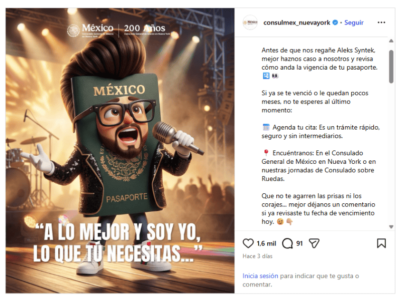 &nbsp;INSTAGRAM/@consulmex_nuevayork