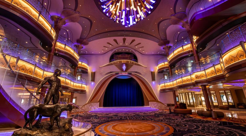 Gran Hall del Disney Destiny. ESPECIAL/CORTESÍA DISNEY CRUISE LINE.