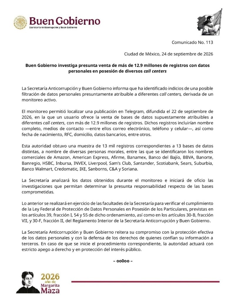 X / @BuenGobierno_mx&nbsp;
