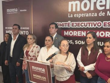 Martha Patricia García, secretaria general de Morena en Morelos, anunció el fin de la alianza estatal con el PT. SUN/J. Miranda