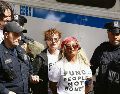 La actriz de Hollywood fue detenida por la policía de Nueva York. AFP