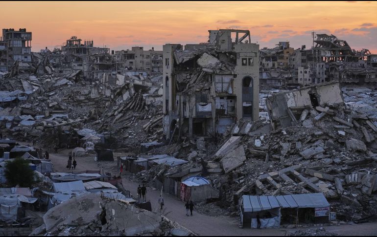 Edificios destruidos en Ciudad Gaza el 23 de septiembre del 2026. AP/J. Alshrafi
