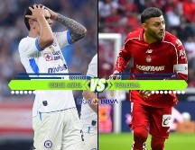 Cruz Azul y Toluca llegan al encuentro separados por cuatro puntos en la Tabla General, con los Diablos Rojos como líderes del Apertura 2026. ESPECIAL / IMAGO7 y CANVA