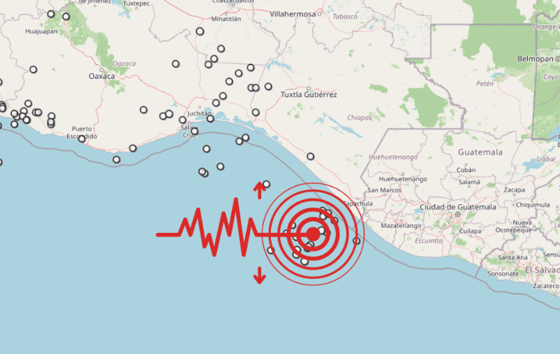 &nbsp;Sismo en Chiapas. ESPECIAL / SSN