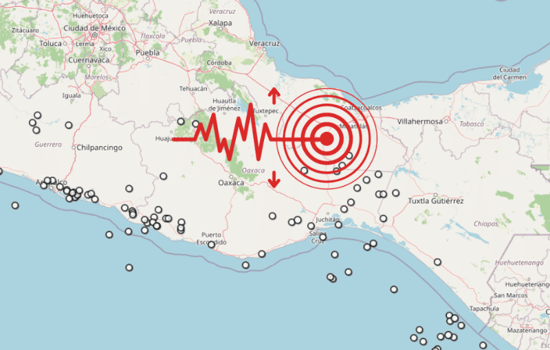 &nbsp;Sismo en Veracruz. ESPECIAL / SSN