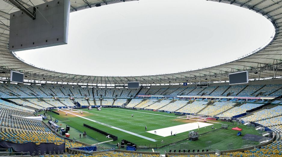 Vista del Estadio Maracaná de Río de Janeiro, donde se disputará el partido de la NFL entre los Cowboys de Dallas y los Ravens de Baltimore, el jueves 24 de septiembre de 2026. AP/G.Payán