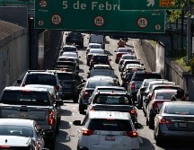 El programa Hoy No Circula se aplica de las 5:00 a las 22:00 horas en todas las alcaldías de la Ciudad de México y en tres zonas conurbadas del Estado de México. SUN/D. Simón