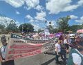 Alrededor de 200 inconformes participaron en la movilización en Federalismo y Juárez. EL INFORMADOR/O. González