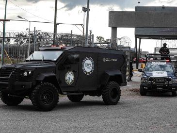Ernesto "N" salió acompañado de dos camionetas de la Guardia Nacional. SUN/G. Pano