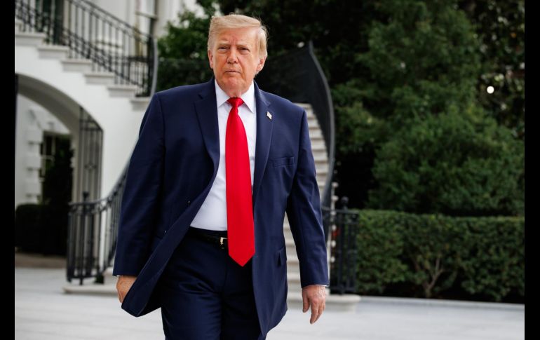Trump reveló que habló de elecciones en Venezuela con la presidenta interina Delcy Rodríguez. EFE/S. Corum