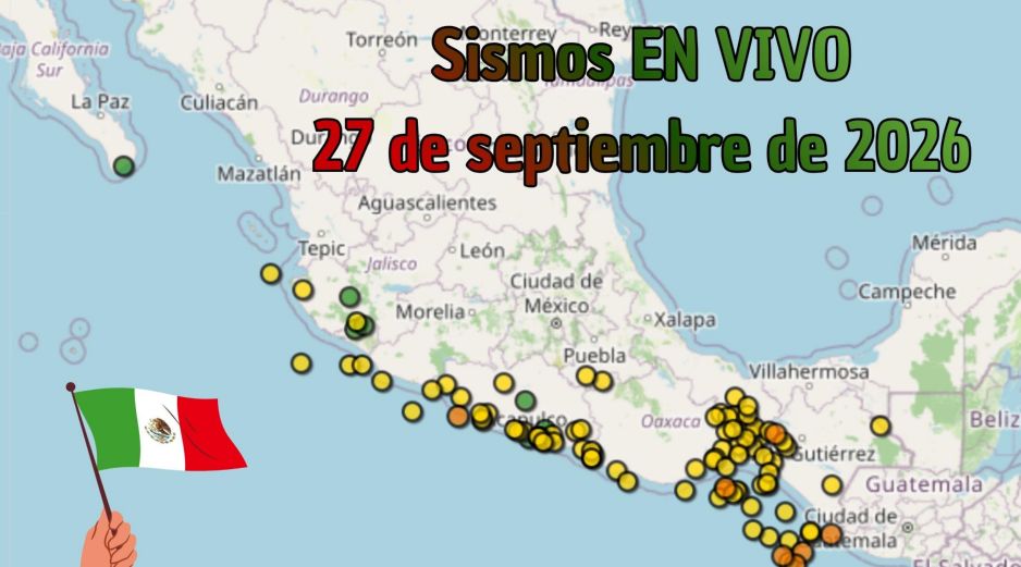 EN VIVO | Sismos en México | Domingo 27 de septiembre. ESPECIAL / SSN