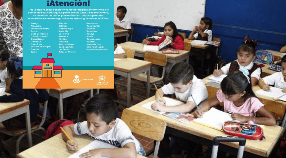 Con la disminución del riesgo por el paso del huracán Polo, la SEJ determinó reanudar las actividades presenciales. ESPECIAL