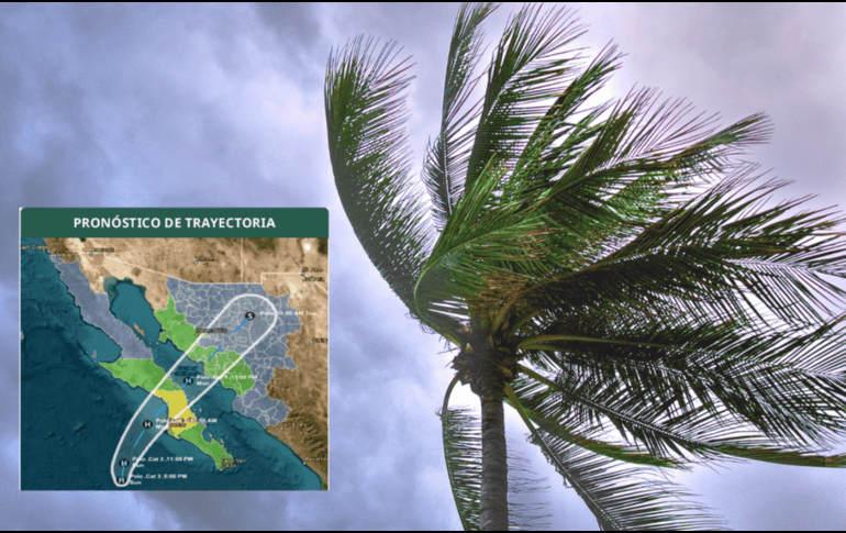 El sistema se desplaza actualmente hacia el norte a 19 km/h, en dirección a Baja California Sur. CANVA / CONAGUA