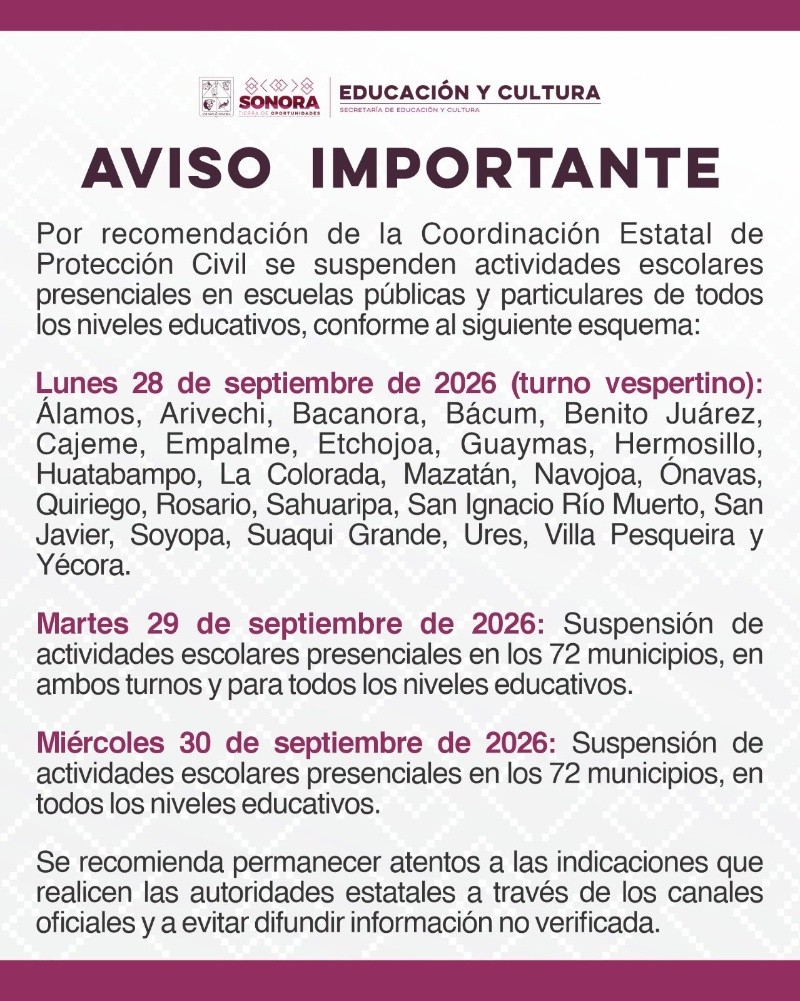 &nbsp; Esta medida preventiva busca proteger a los estudiantes. ESPECIAL