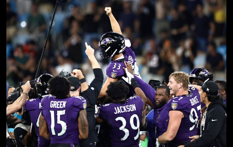 Los Ravens vencieron a Dallas en el Maracaná. EFE / A. COEHLO
