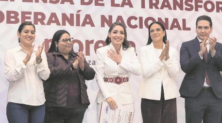 La senadora con licencia, Jasmine María Bugarín, fue nombrada coordinadora en Nayarit. EL UNIVERSAL