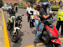 Se han retirado 41 motocicletas de circulación que ofrecían servicio de traslado de pasajeros mediante plataformas digitales. SETRAN