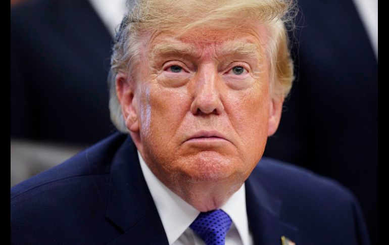 Trump volvió a enviar un mensaje tranquilizador para Kim en un encuentro con medios de comunicación. EFE/B. Cash