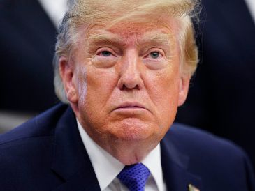 Trump volvió a enviar un mensaje tranquilizador para Kim en un encuentro con medios de comunicación. EFE/B. Cash
