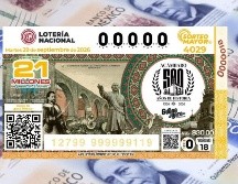 El billete del Sorteo Mayor 4029 conmemoró 500 años de Acámbaro, Guanajuato. ESPECIAL