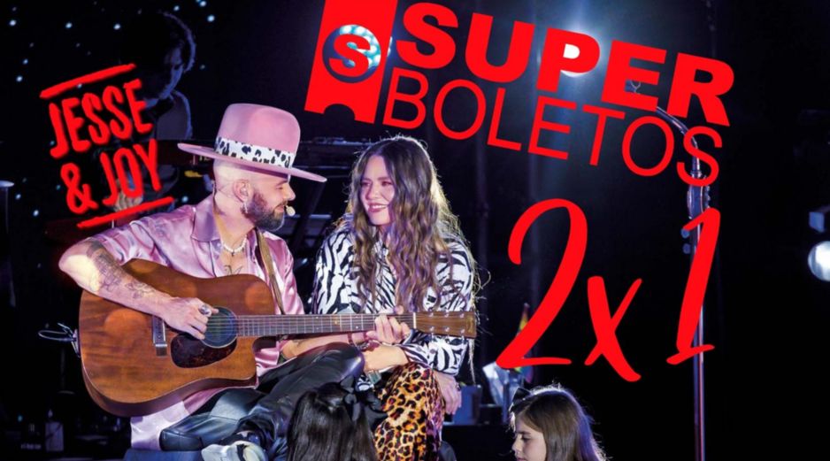 Superboletos tiene trece conciertos en la Arena Guadalajara al 2x1 solo HOY 30 de septiembre; entre ellos, boletos para Jesse & Joy. SUN / ARCHIVO