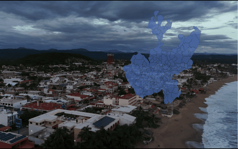 El escenario previsto señala que el ciclón puede alcanzar la categoría 2 durante el transcurso de este miércoles. ESPECIAL/Protección Civil Jalisco