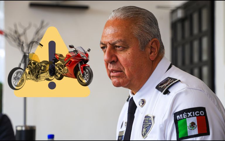 Jorge Alberto Arizpe García, comisario vial de Jalisco, habló sobre los operativos de retiro de motocicletas con irregularidades. EL INFORMADOR / ARCHIVO