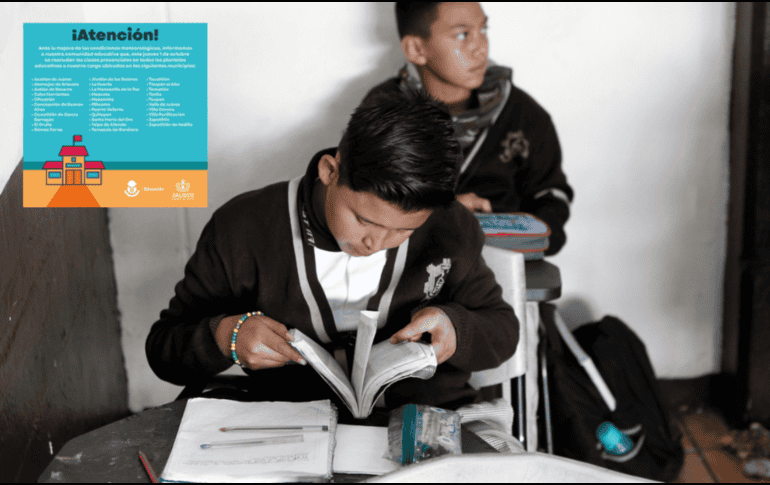 Este jueves retomarán de manera habitual las clases presenciales en los turnos matutino y vespertino. EL INFORMDOR / CANVA