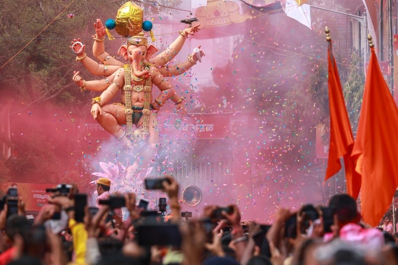 En 2026 fue el octavo Festival Internacional de Ganesh en Bangkok, Tailandia, celebrado el 19 y 20 de septiembre.&nbsp;EFE / D. SOLANKI