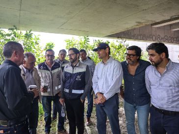 El recorrido se llevó a cabo esta mañana en la obra que lleva un avance de alrededor del 25 por ciento. EL INFORMADOR/A. Navarro