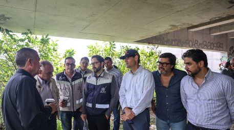 El recorrido se llevó a cabo esta mañana en la obra que lleva un avance de alrededor del 25 por ciento. EL INFORMADOR/A. Navarro