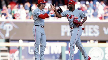 Phillies de Filadelfia. La novena igualó la serie ante los Braves de Atlanta y obligó a disputar un tercer encuentro definitivo. AFP