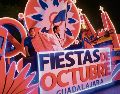 Aspectos del desfile nocturno realizado con motivo de la inauguración de las Fiestas de Octubre en Guadalajara, el 30 de septiembre de 2017. EL INFORMADOR/ Archivo
