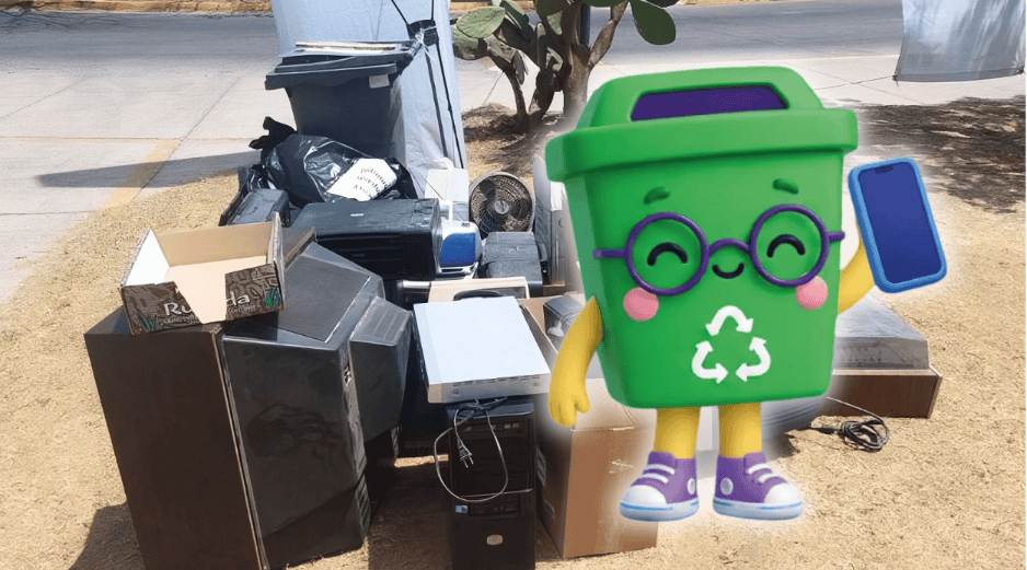 Libertad Zavala, titular de la Dirección de Medio Ambiente, explicó que el objetivo principal consiste en evitar que los residuos tecnológicos terminen en los vertederos municipales. ESPECIAL/Gobierno de Guadalajara