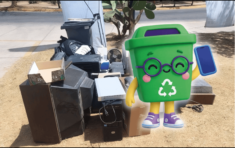 Libertad Zavala, titular de la Dirección de Medio Ambiente, explicó que el objetivo principal consiste en evitar que los residuos tecnológicos terminen en los vertederos municipales. ESPECIAL/Gobierno de Guadalajara