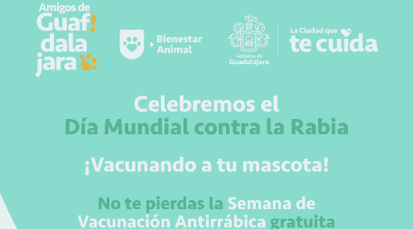 La rabia es una enfermedad viral que puede transmitirse de animales infectados a las personas, principalmente mediante la saliva y mordeduras. ESPECIAL/Gobierno de Guadalajara