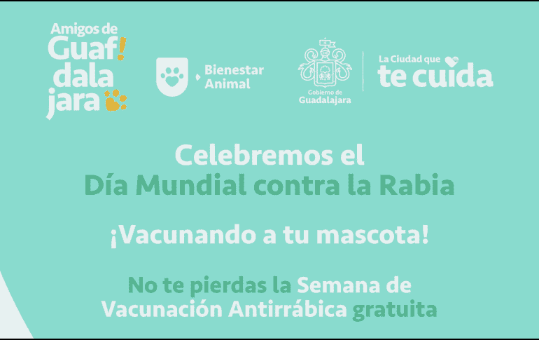 La rabia es una enfermedad viral que puede transmitirse de animales infectados a las personas, principalmente mediante la saliva y mordeduras. ESPECIAL/Gobierno de Guadalajara
