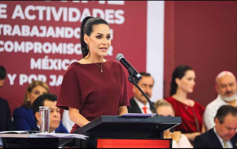 Mery Pozos llamó a mantener la unidad en Morena mientras avanza la contienda interna por Guadalajara. EL INFORMADOR/J. ACOSTA.