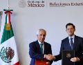 Velasco destacó el diálogo que se ha establecido con Qatar en materia de mediación. X/SRE_mx