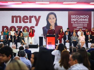 La diputada federal Mery Pozos presentó su segundo informe y destacó su trabajo legislativo, gestiones presupuestales y atención a habitantes de Guadalajara. EL INFORMADOR/J. ACOSTA.