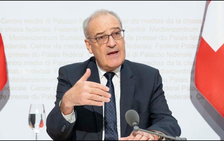 El presidente de Suiza, Guy Parmelin, anunció este viernes su decisión de dejar el gobierno el próximo 31 de diciembre, EFE/ Gobierno Federal Suizo