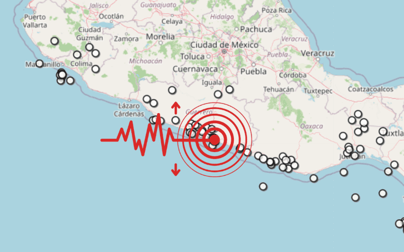 &nbsp;Sismo en Guerrero. ESPECIAL / SSN