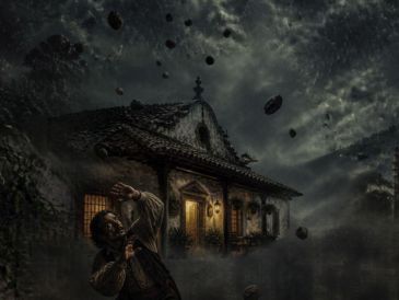 Durante las primeras horas de la noche, los habitantes fueron sorprendidos por una repentina lluvia de piedras que caía directamente sobre el patio principal. ESPECIAL / CANVA